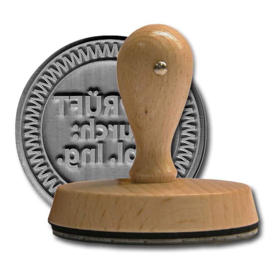 Wooden Stamp round d-90 mm