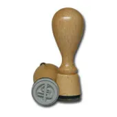 Wooden stamp round d-20 mm