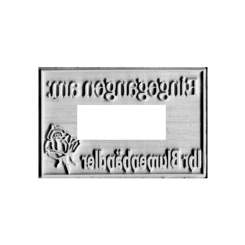 Rubber stamp plate 4729 Rubber stamp plate 4729